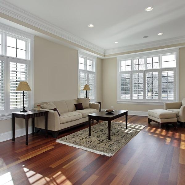 laminate floors come in a variety of colors and styles to suit any home decor